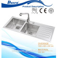 DS 12050 H handmade sink stainless steel high quality 304 18 gauge sink with OEM pressing stamp logo for sale